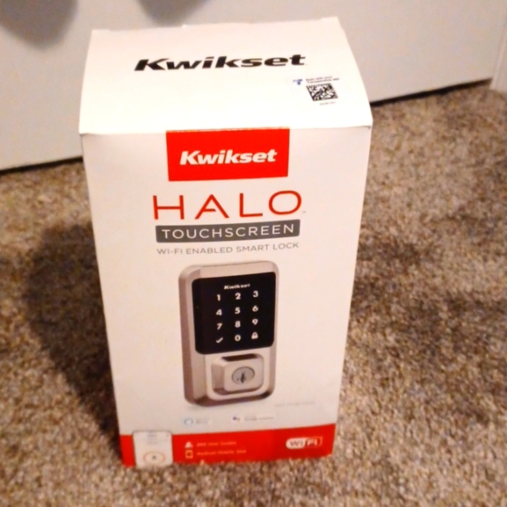 Kwikset HALO wifi smart lock in box